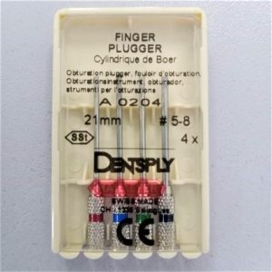 Finger Plugger-упл. гуттаперчи (4шт) №5-8, ручной, 21 мм, Maillefer