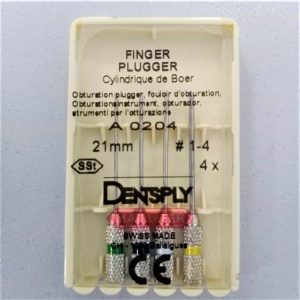 Finger Plugger-упл. гуттаперчи (4шт) №1-4, ручной, 21 мм, Maillefer