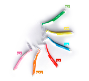 Межзубные ершики PESITRO L-type, разм.0.4, розовый, 6шт.