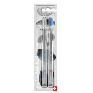 Набор зубных щеток CURAPROX ultrasoft, d 0,10 мм (2 шт.) Duo Winter Edition 2022