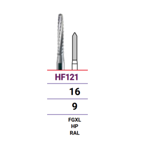 Бор твердосплавный HF121016FGXL, ökoDENT