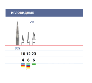 Бор алмазный 852012SFFG, ökoDENT