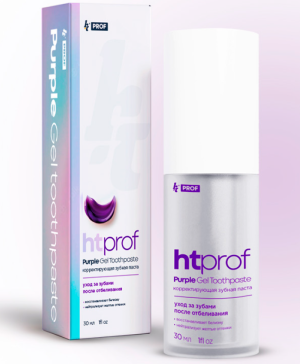 Корректирующая зубная паста Purple Gel Toothpaste ht Prof 30 мл RDA 70